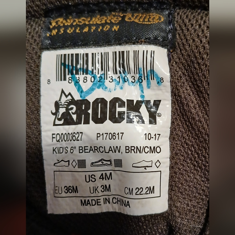 Kid's Rocky Bearclaw Outdoor Boots - Picture 7 of 13